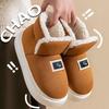 Snow Boots Cotton Slippers Autumn and Winter Bag Heel Thick-soled Warm Velvet Thickened Comfortable Versatile Shoes