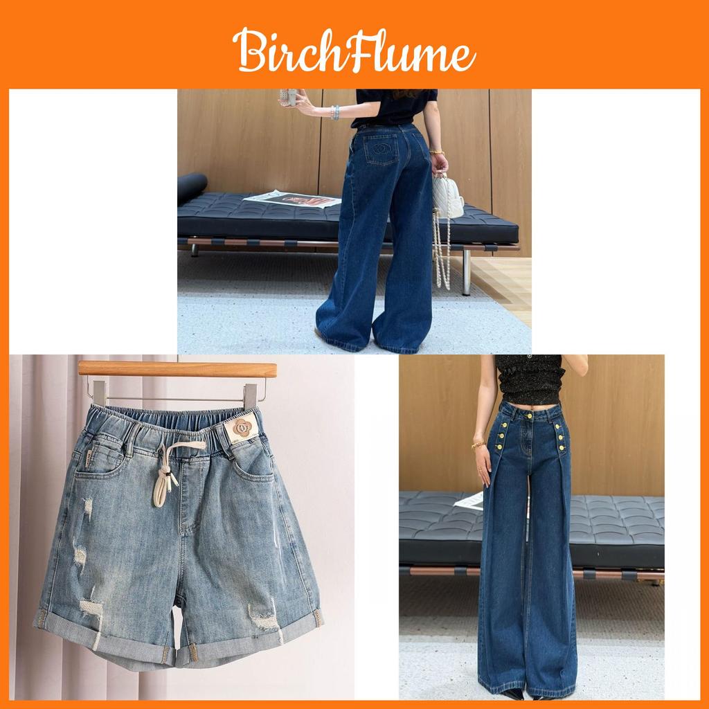 Vintage Style Wide Leg Jeans For Women With High Waist And Thick Denim For Spring Casual Wear