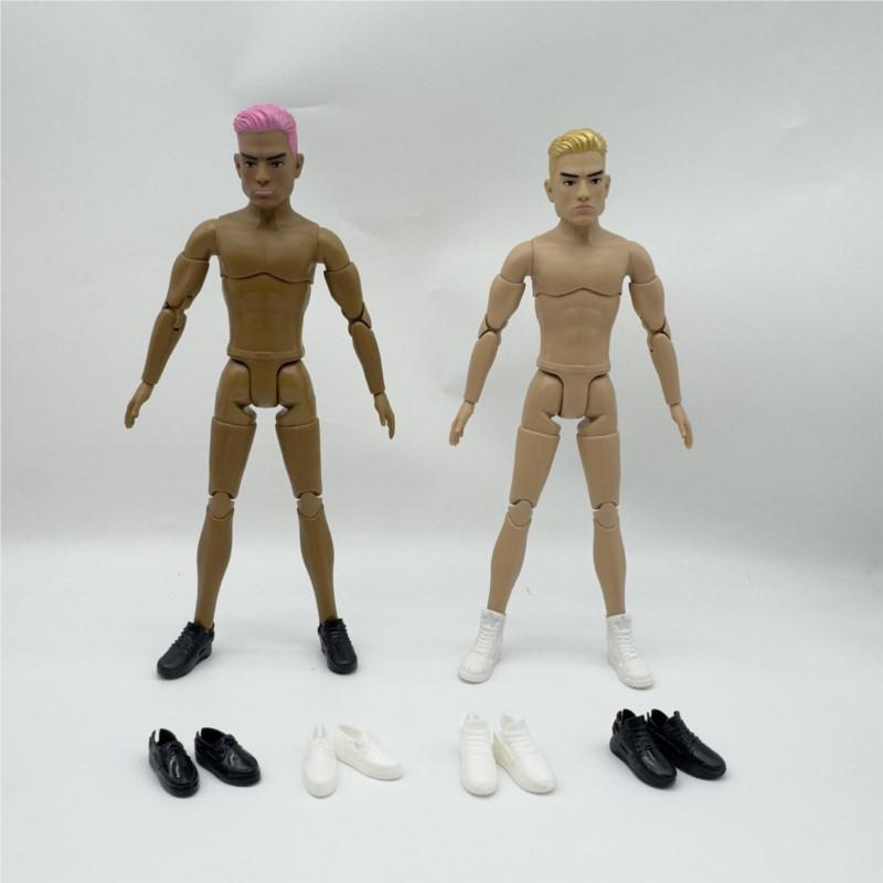 1/6 Nuova Testa di Bambola Maschile Acconciature Affascinanti Testa di Bambola Accessori Bambola Uomo Pelle Bianca/Normale/Abbronzata Giocattolo per Vestire Fai da Te