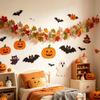 Halloween Künstlicher Ahornblattkranz Hängender Herbst Simulationskranz Ranken Halloween Party
