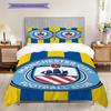 "Manchester City Football Club Emblem" Three-piece Set (1 * Duvet Cover + 2 * Pillowcase, Without Core) 2DFlat Duvet Cover and Pillowcase