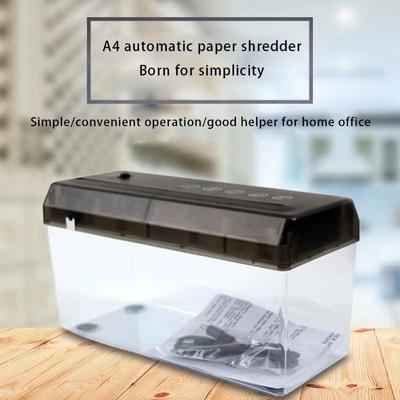 A4 Multi-functional Electric Mini Paper Shredder Household Office Paper Strips Cutting Machine with Basket
