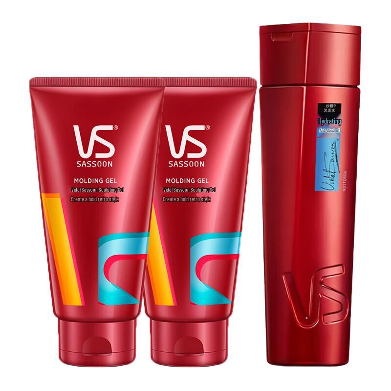 Vidal Sassoon Men s Hydrating Shampoo & Styling Gel Set