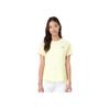 Li-Ning Simple Versatile Solid Color Sports Casual Short Sleeve T-Shirt Women Tops Yellow ATSV344-2