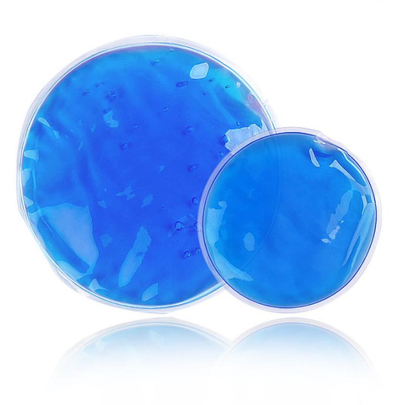 1Pc 7Cm Or 10Cm Round Shape Reusable Ice Cold Gel Pack Therapy Microwaveable Heat Pain Relief For Cold & Hot Therapy Bags