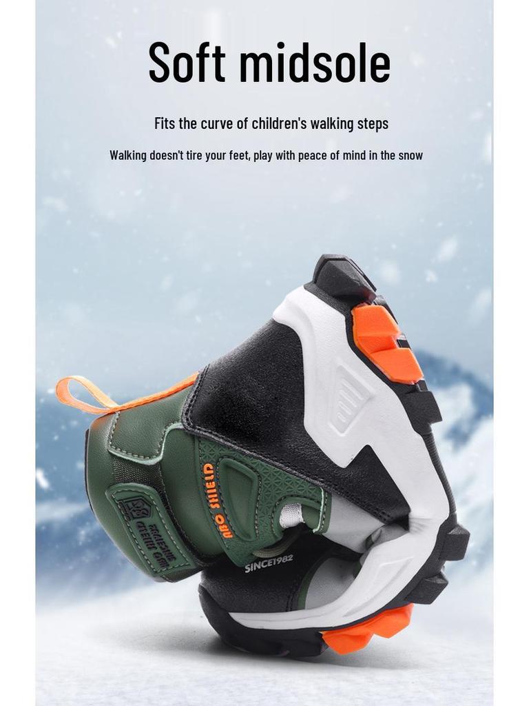 Girls' Plus Velvet Thickened Snow Boots - Winter Non-slip Cold Protection for Kids