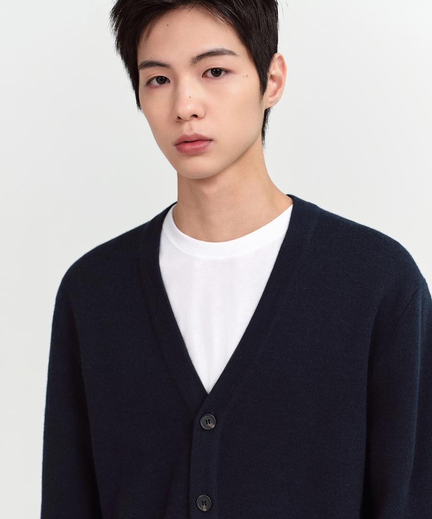 Musinsa Standard Minimal Cardigan [Navy]