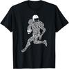Football Player Typography T-Shirt