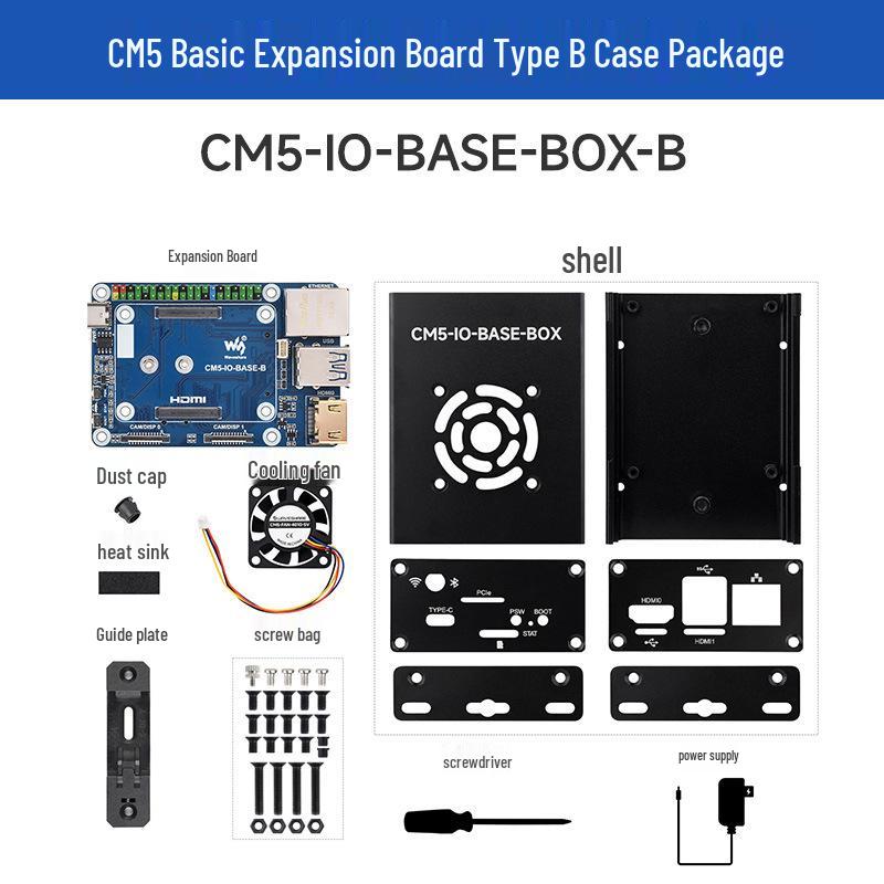Raspberry Pi Compute Module 5 Mini Expansion Board Type B (Waveshare Basic)
