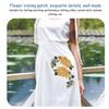 2 Pairs Decorative Stitching Embroidered Patches Floral Pattern Iron On Patches  DIY Crafts