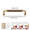Walnut Pull Wardrobe Cupboard Handle Kitchen Door Cabinets Knobs Wood Cabinet Pull Nature Style Wooden Cabinet Handle