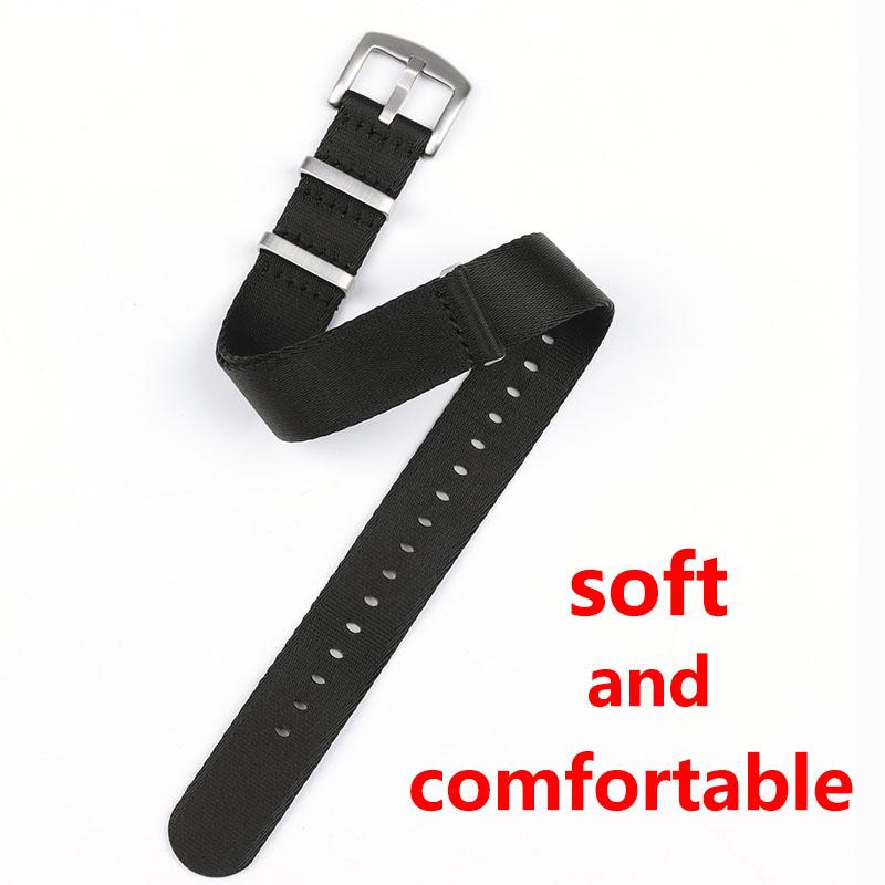 Nylon Watch Strap 18mm 20mm 22mm For Samsung Galaxy watch For Huawei watch GT Sports Strap Fabric Wristband Belt Stainless Steel