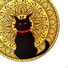 Decorative Metal Wall Decor Hanging Disc Christmas Sculpture for Bedroom Study Indoor Living