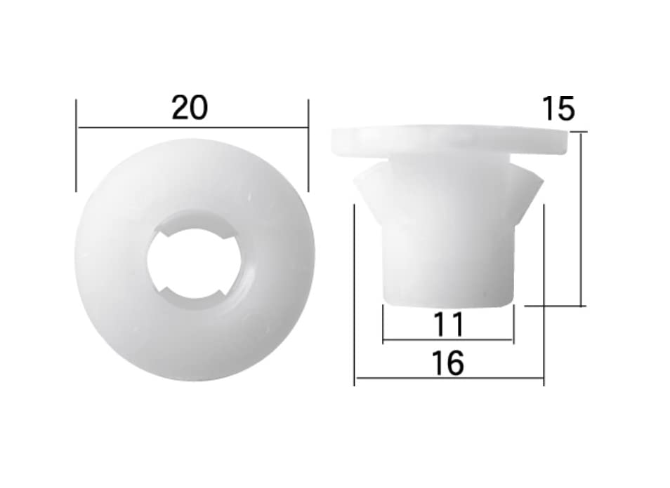 Boston BC5725 Car Parts Front Grille Clip White 10 per Bag