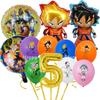 Dragon Ball Geburtstag Dekoration Set Tischdecke Teller Serviette Becher Kuchen Deko Partyhut Babyparty Dragon Ball Partygeschenke