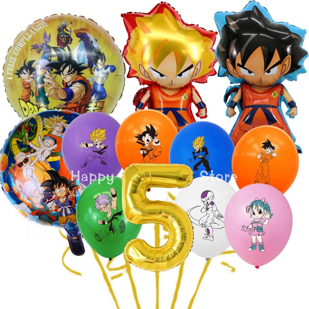 Dragon Ball Geburtstag Dekoration Set Tischdecke Teller Serviette Becher Kuchen Deko Partyhut Babyparty Dragon Ball Partygeschenke