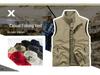 Men's Plus Size Multi-Pocket Breathable Vest for Spring and Autumn