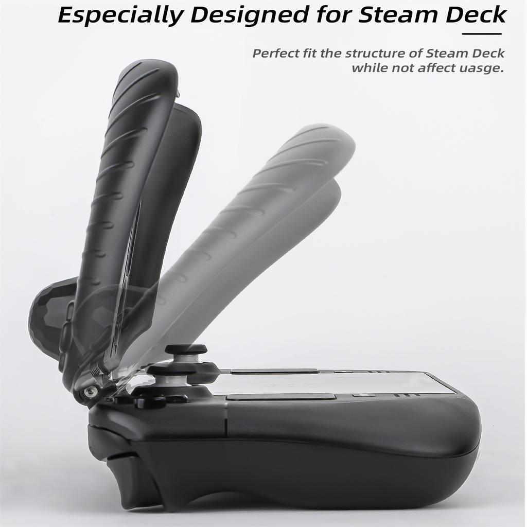Game Console Protective Cover and Sunhood Shield Back Bracket Shockproof Anti Scratch Cover Fit for Steam Deck Gamepad