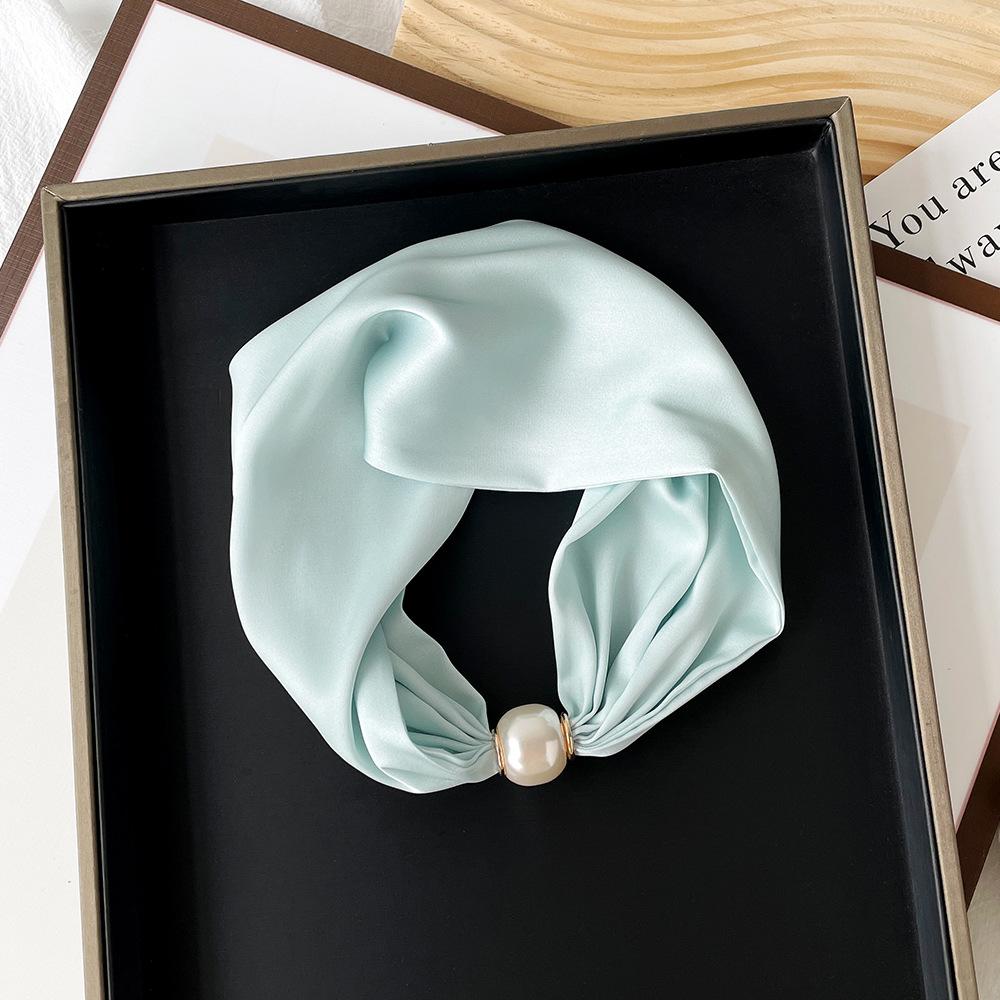 Magnetic Buckle Small Scarf Diamond Studded Magnetic Buckle Scarf Women'S Necklace Headband Scarf Light Luxury Exquisite