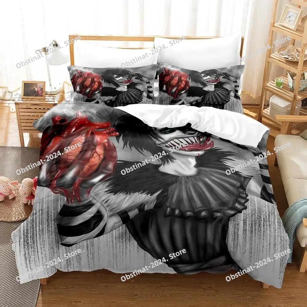 Creepypasta Bedding Set Single Twin Full Queen King Size Bed Set Adult Kid Bedroom Duvet cover Sets 3D Print Anime bed sheet set