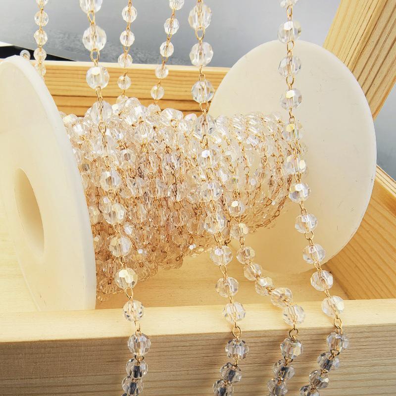 

4 мм хрустальная медная цепочка, сохраняющая цвет, для ожерелий, браслетов, шпилек и ювелирных аксессуаров своими руками 4mm