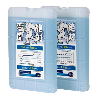 GGN Ice Powerful Ideal for Disaster Preparedness and Emergency Made In Set of Blue Packs, -16°C (-4°F) Mini, Long-Lasting, Preparedness, Japan, 1200g,