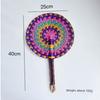 High-End Summer Straw Fan, Hand-Woven from Seagrass, for Cooling, Baby Decoration, Traditional Summer Mosquito-Repelling Hand Fan