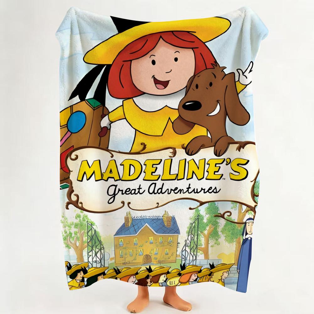 

Cartoon M Madeline Throw Flannel Throw Blanket Suitable for Sofa Living Room Bedroom 75cmx90cm