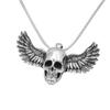 Gotische Hip Hop Totenkopf Anhänger Halsketten Für Männer Edelstahl Punk Mode Skelett Halskette Halloween Schmuck Geschenke Großhandel