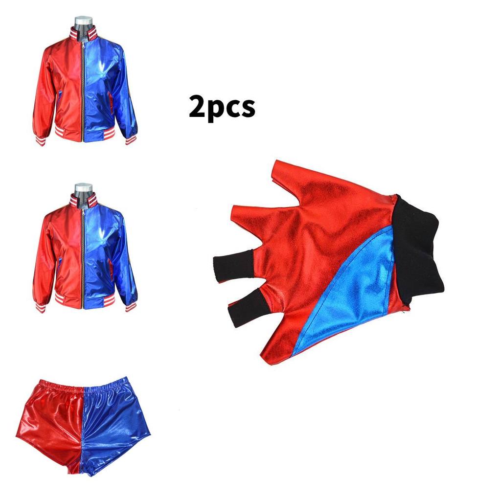 Cosplay kostým Harley Quinn ze Suicide Squad pro dospělé a děti z polyesterové tkaniny pro hraní rolí