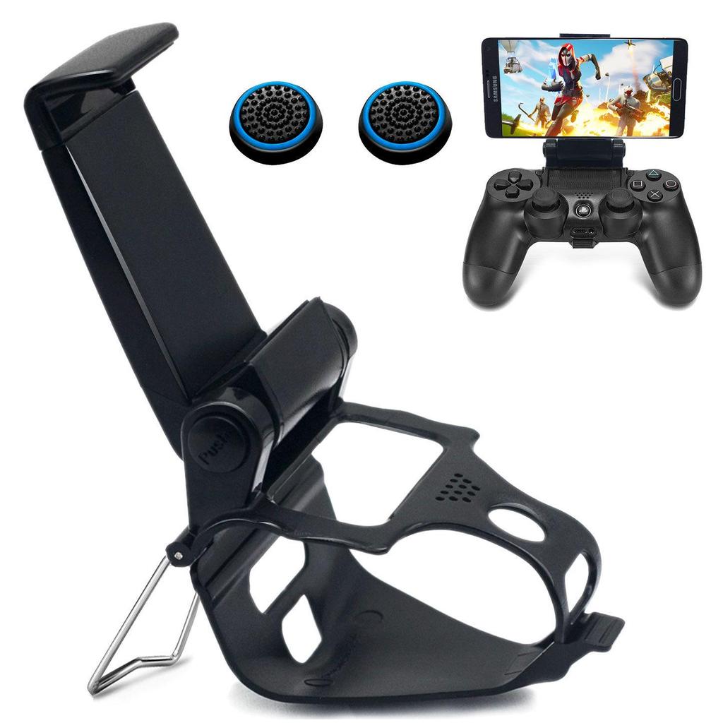 Adjustable PS4 Controller Phone Holder Clip - Universal Game Stand for All Phones