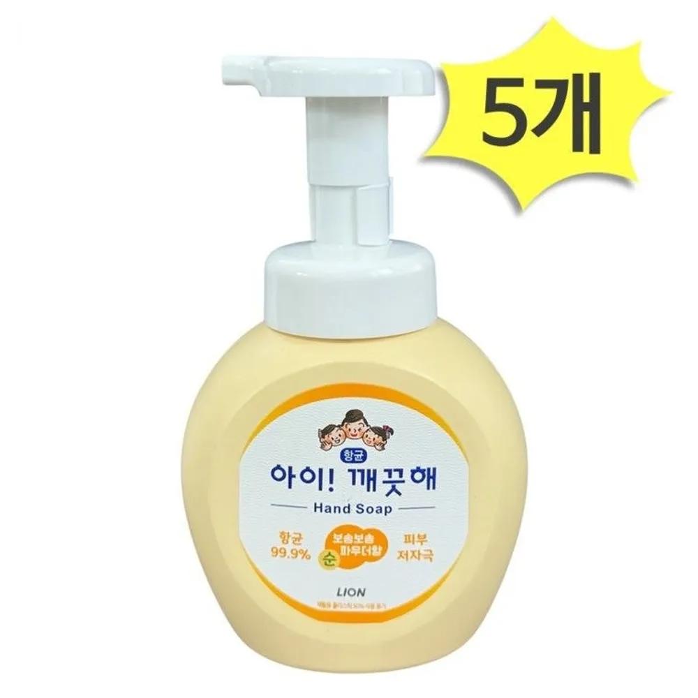 LION Hand Wash Pure Soft Powder Scent 250ml x 5 Hand Sanitizer Liquid Soap Foam
