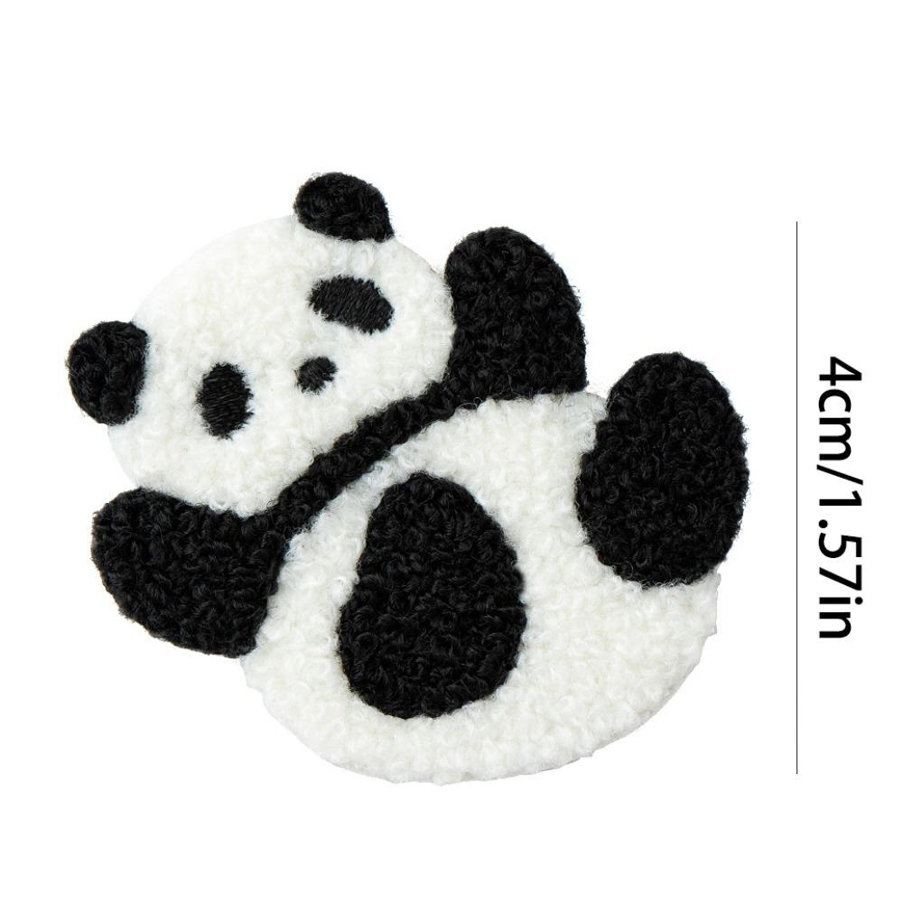 Cartoon Embroidery Panda Pin Exquisite Cloth Badge Creative Panda Brooch  Clothing Accessory