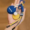 Yellow Racket Baseball Keychain Bag Pendant Sports Key Ring Table Tennis Pendant  Backpack