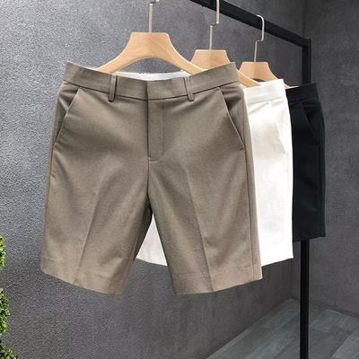 Herren Sommer Übergröße Dünne Lässige Business Shorts Slim Gerade Shorts