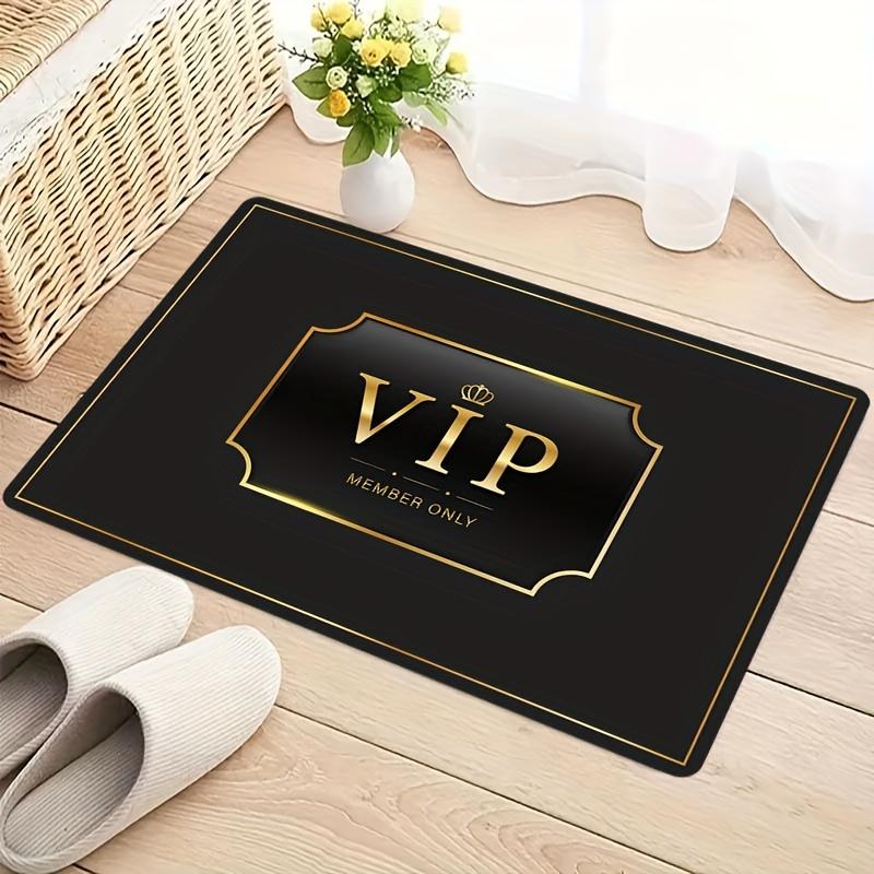 Dikke Keukenmat, Tapijt met VIP Patroon Gedrukt, Slijtvast Decoratief, voor Keuken, Woonkamer, Portaal, Balkon, Huisdecoratie 40x60cm