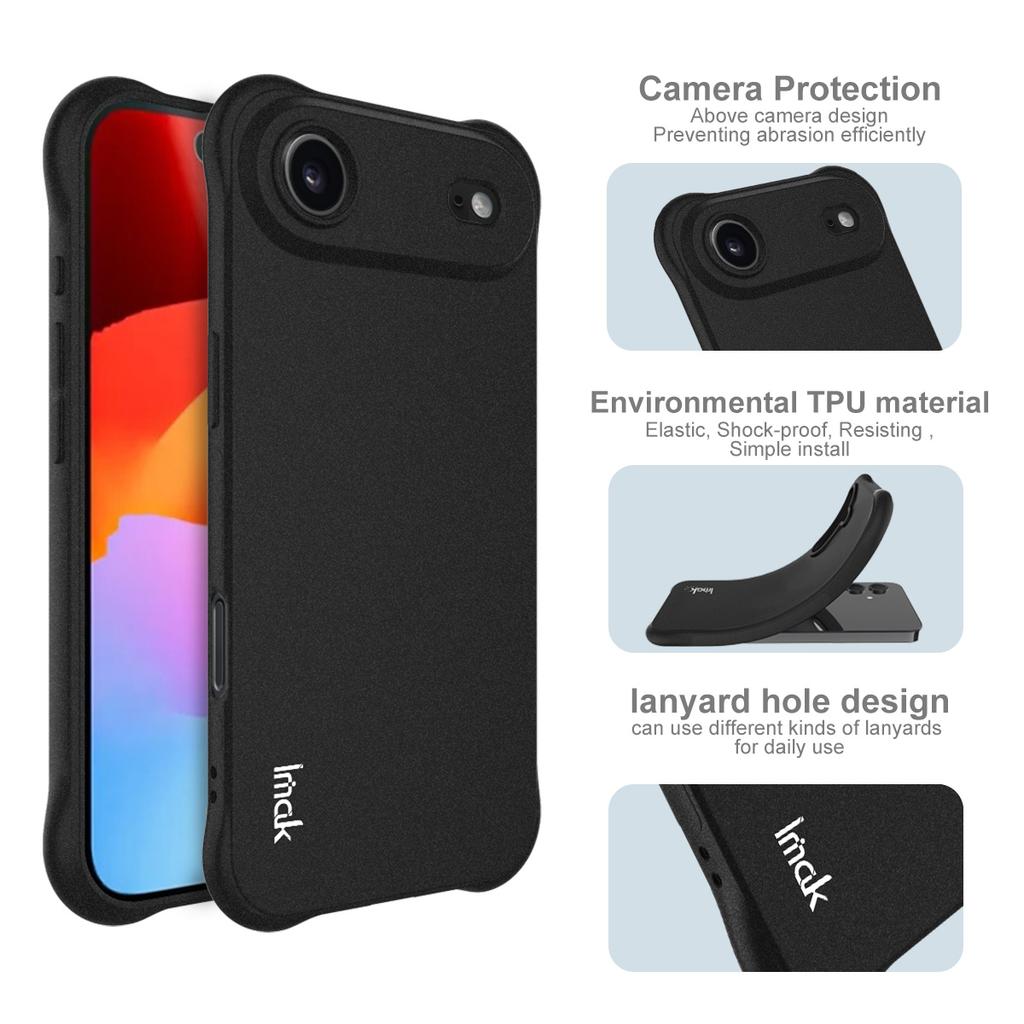 IMAK For iPhone 17 Air Case TPU Phone Cover Airbag Shockproof Protection