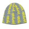 Cold Hat Women's Korean Version Trendy Brand Versatile Knitted Hat Personalized Sanskrit Alphabet Jacquard Pullover Ear Protection Knitted Hat Men's