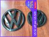 VW GTI GOLF 2026 Hot For VW VOLKSWAGEN Black 13.5CM Front & 11CM Rear Emblems with Carbon Fiber Pattern for Volkswagen MK7 GTI G