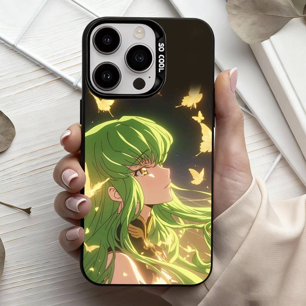 Japanese Anime C-Code G-Geass  Phone Case For iPhone17,16,15,14,13,12,11 Plus,Pro Max Black Candy Silver Phone Case