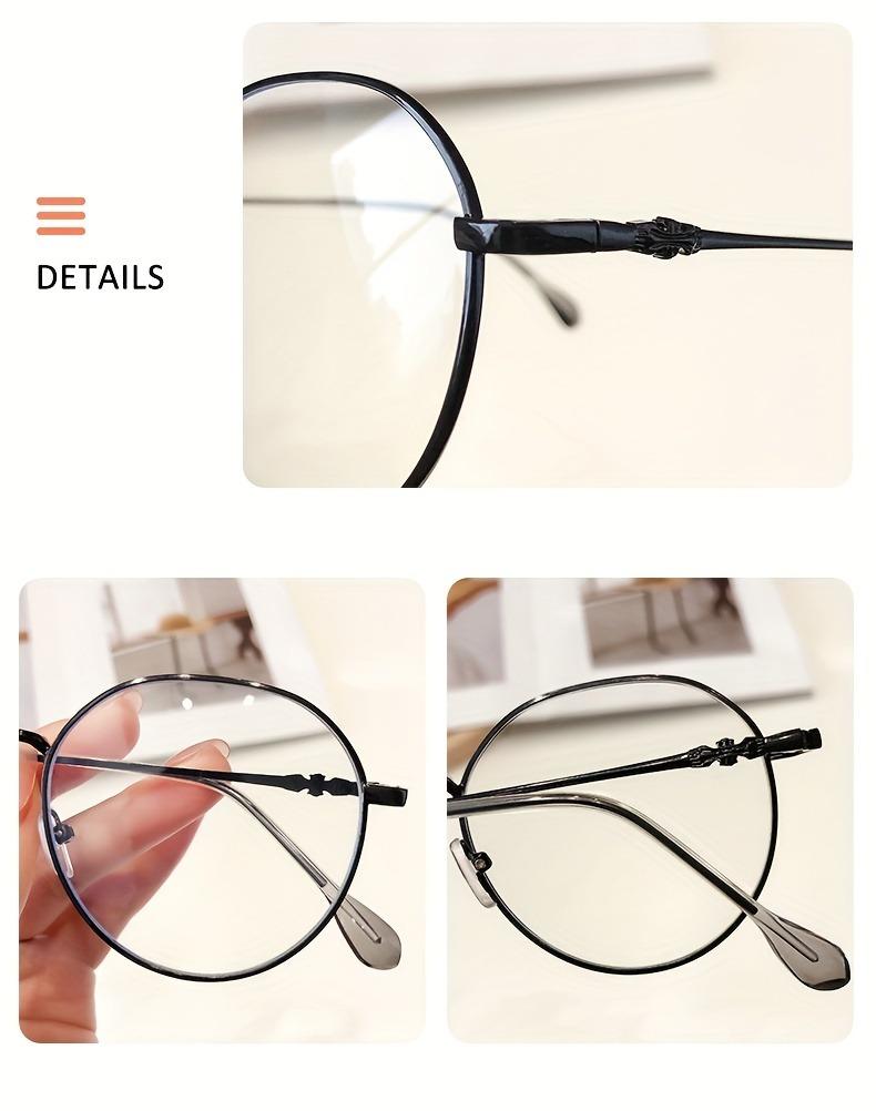 Ultra Light Fashionable High Aesthetic Value Metal Mirror Frame Women Decoration Design Trendy Street Pography Glasses