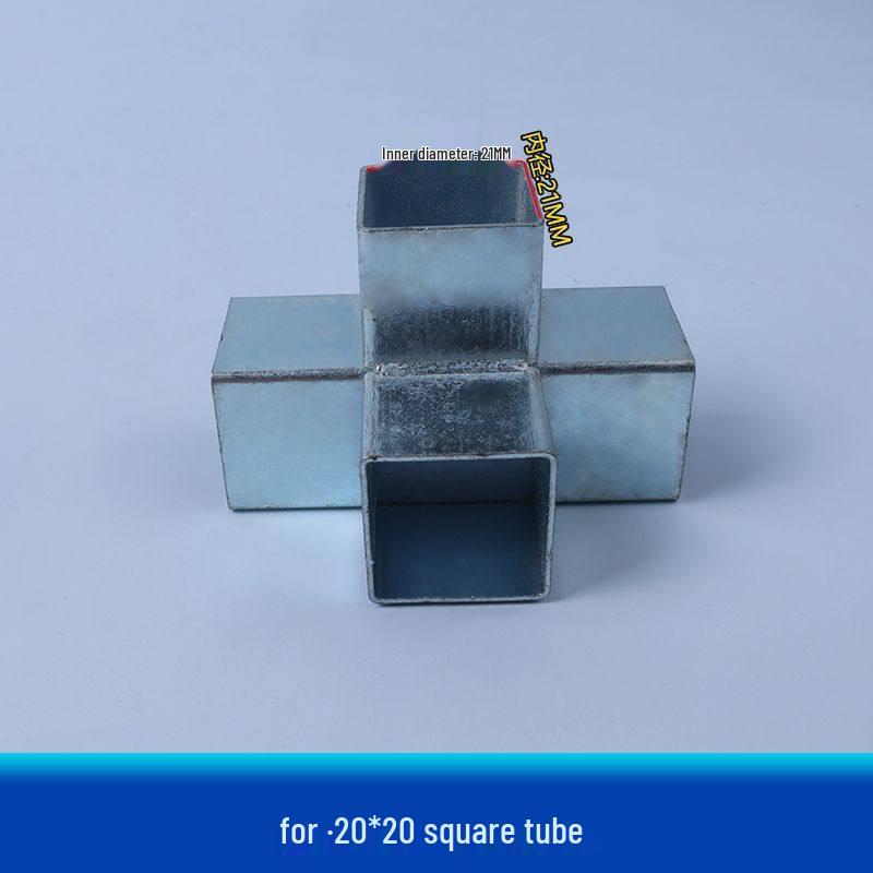 Wrought Iron Galvanized Steel Tube Corner Connectors – No-Weld Angle, Two-Way & Three-Way