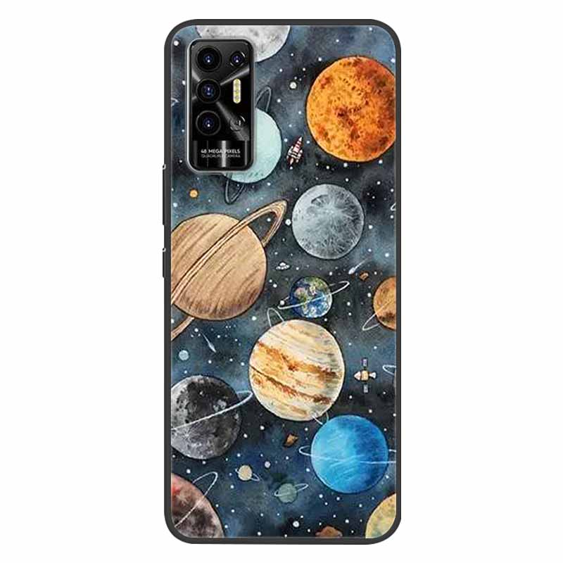 For Tecno Pova 2 Case Pova2 Shockproof Soft silicone TPU Back Cover For Tecno Pova 2 Phone Cases Pova2 2021 Case Cute Cartoon