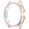 For Samsung Galaxy Watch7 44mm Case Rhinestone Decor Hard PC Watch Case Cover - Pink
