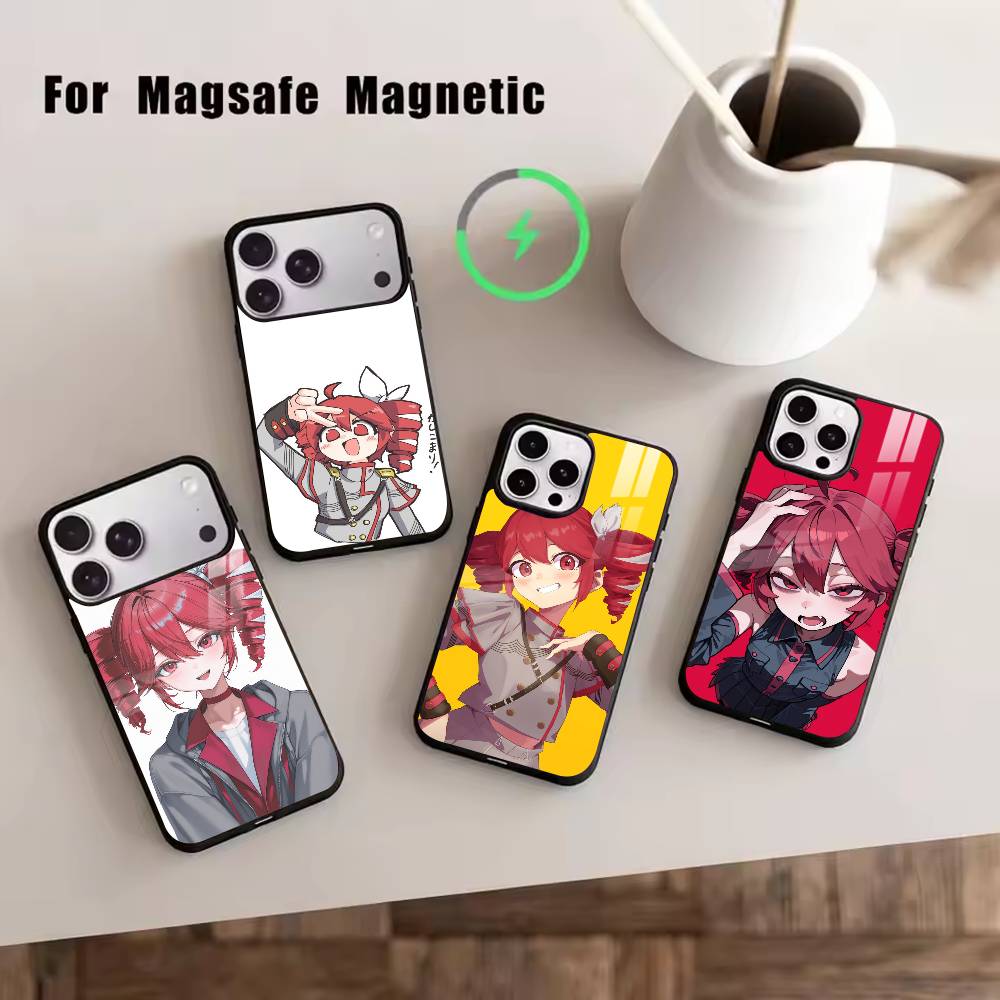 TM-Kasane Teto Get To Me Phone Case For iPhone17,16,15,14,13,12,11 Plus,Pro Magnetic For Magsafe Wireless Charging