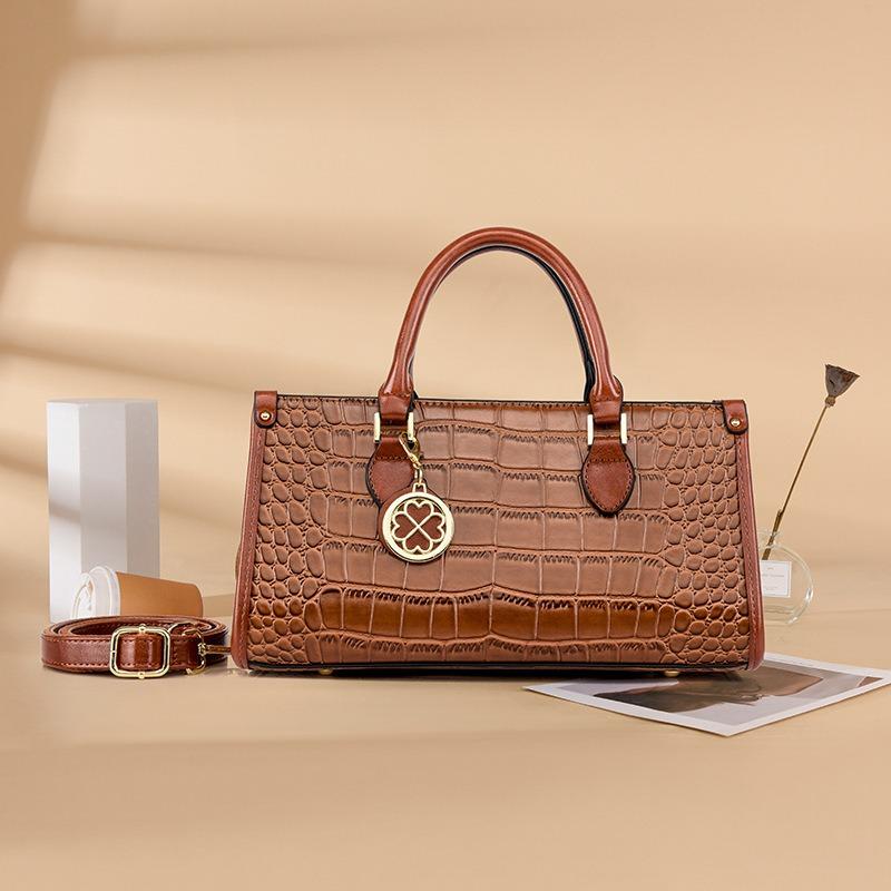 Handbag New crocodile pattern women's shoulder bag retro fashion bag daily messenger bag