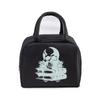 Skull Reading Books Print Lunch Bag Men and Women Vintage Style Graphics Thermal Handbags Thickened Insulation Lunch Box Bag