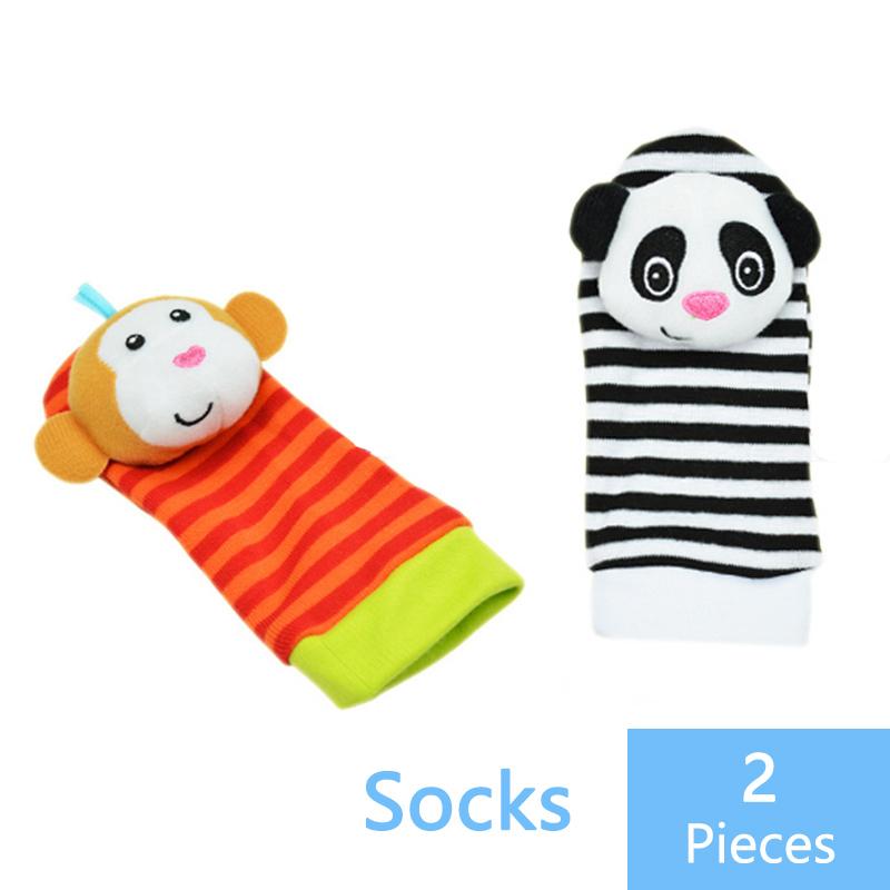 VIP Links Sozzy Baby Socks Wrist Rattle And Foot Socks 0~3 Months Cartoon Newborn Children Gift For Girl/Boy Kids Baby Socks