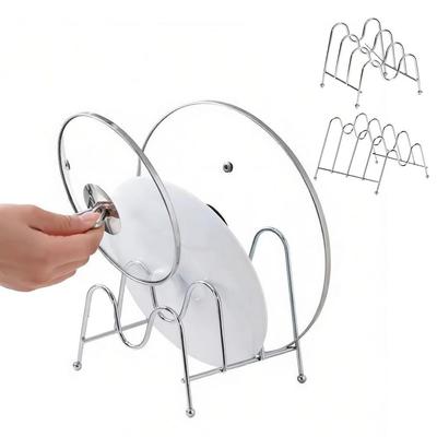 Space-Saving Cutting Board Storage Rack Multi-Layer Kitchen Shelf Durable Pot Lid Holder  Kitchen