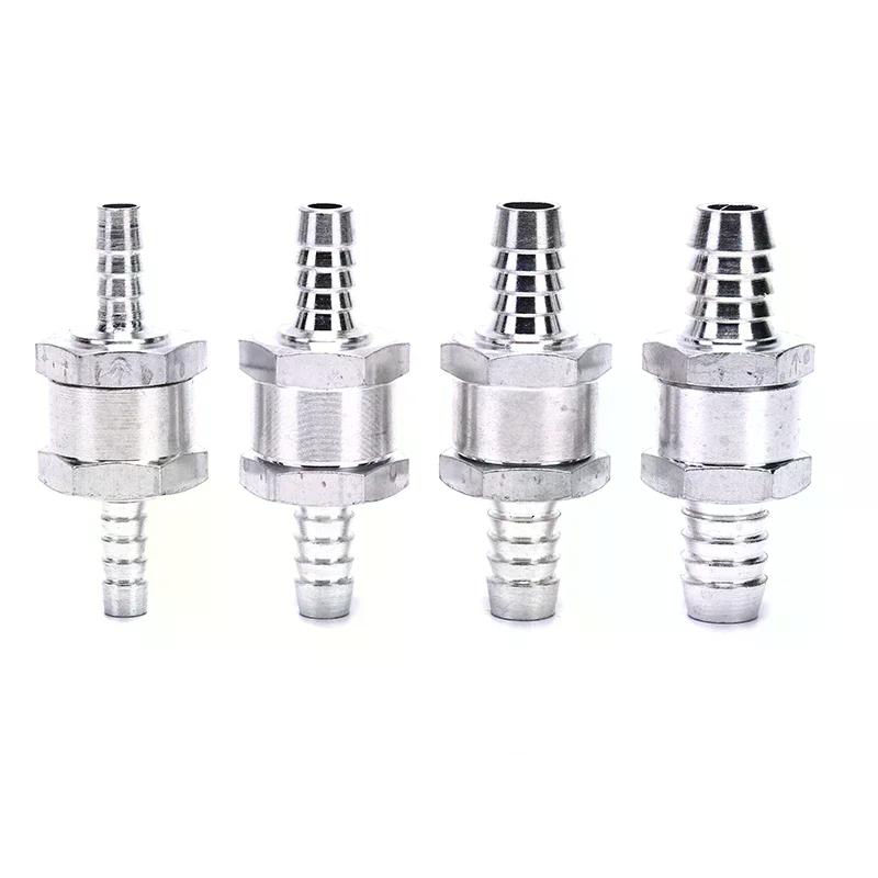 One Way 6/8/10/12mm 4 Size Aluminium Alloy Fuel Non Return Check Valv